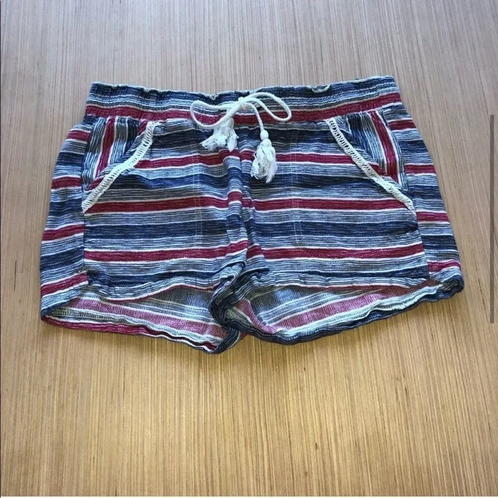 Jolt Red White & Blue Striped Shorts